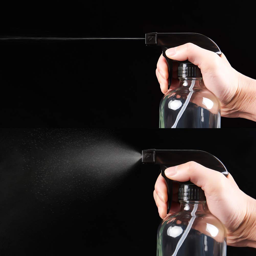 500ml Matte black glass spray bottle 4