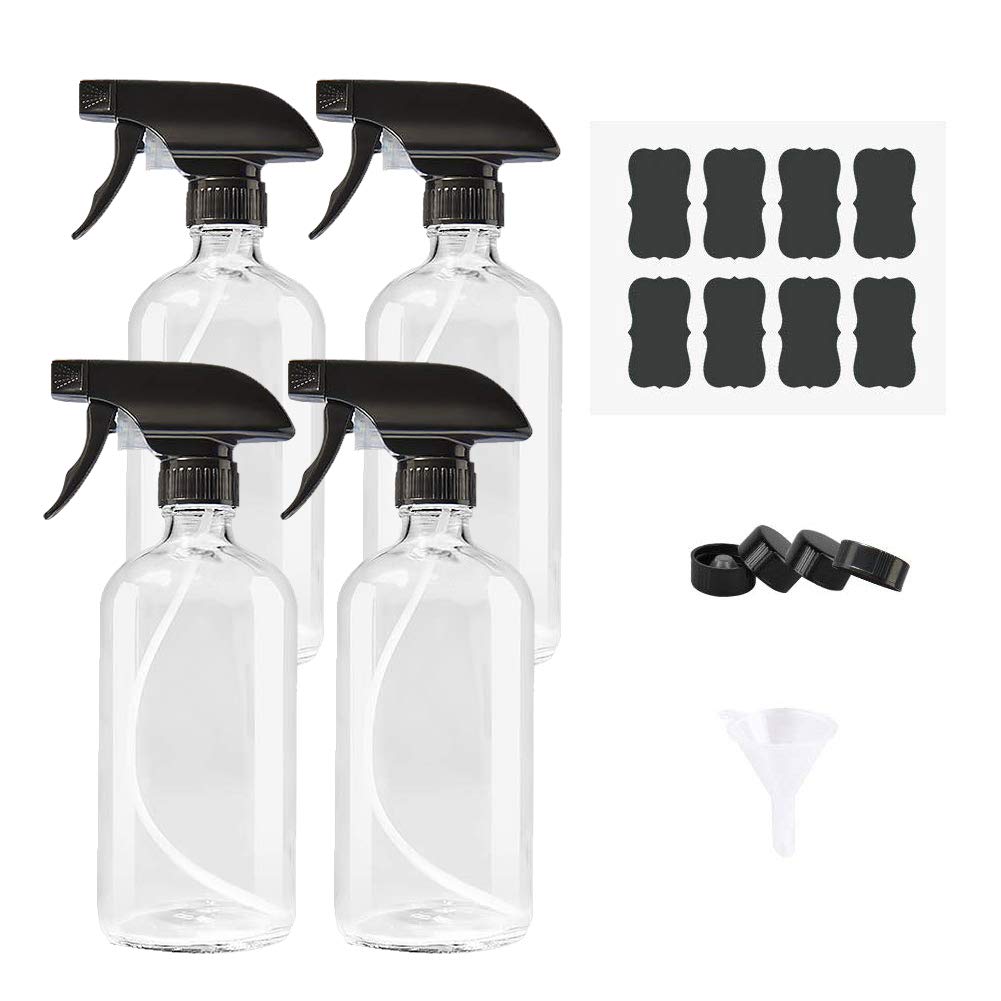 500ml Matte black glass spray bottle